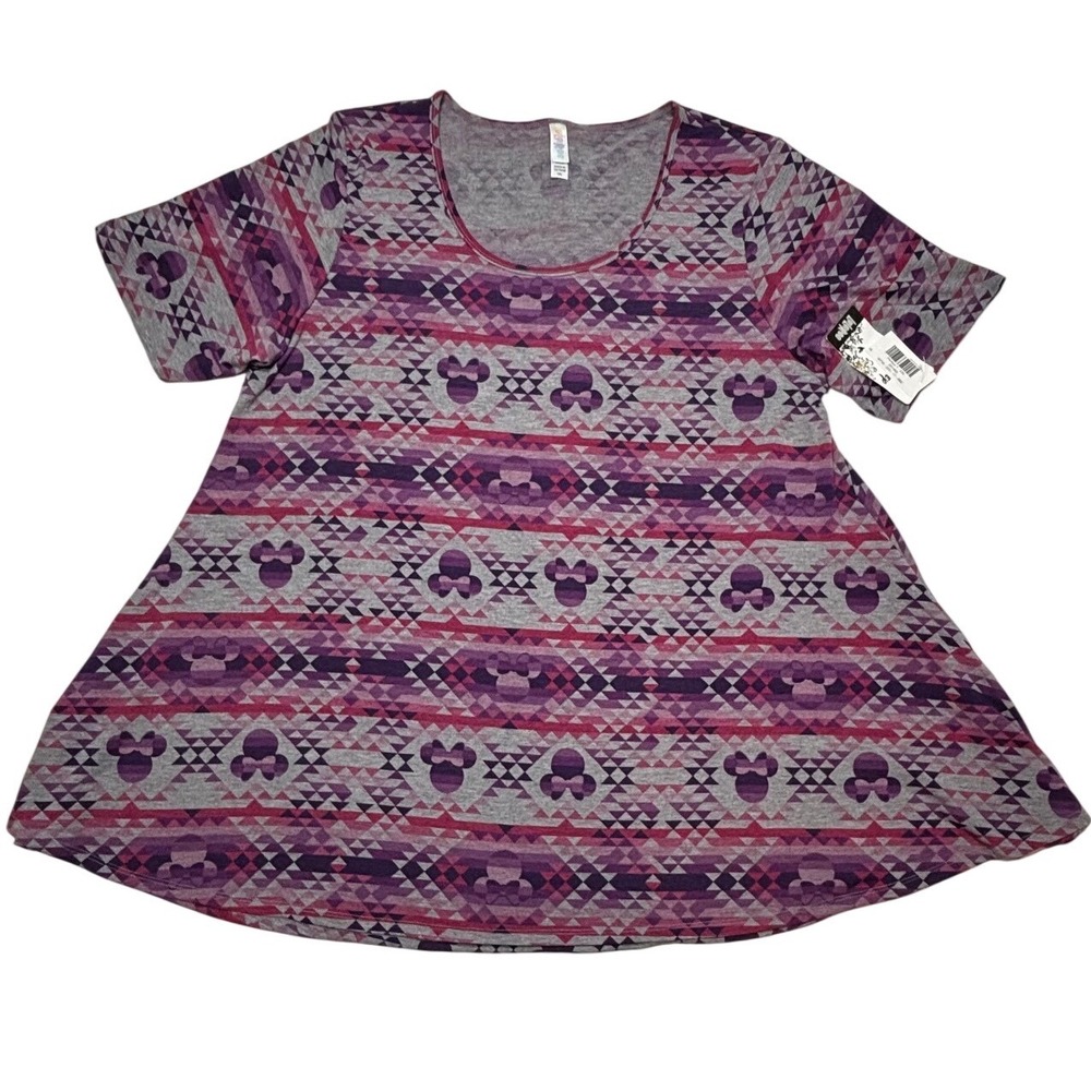 LuLaRoe Womens‎ Top 2XL Perfect T Tee Disney Minnie Mouse Pink Purple XXL NWT